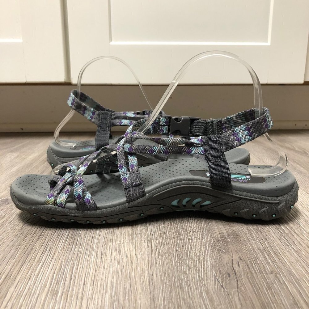 Skechers Outdoor Lifestyle Women's Size 8 Crossover Straps Hiking Sandals Shoes - Picture 4 of 12
